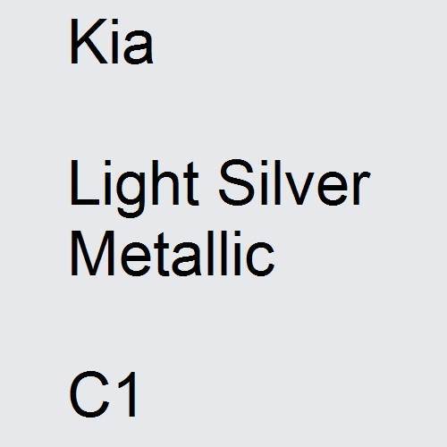 Kia, Light Silver Metallic, C1.